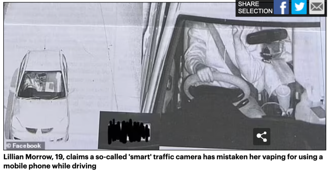 开车使用手机被罚$1078，澳洲少女司机喊冤：那是电子烟！