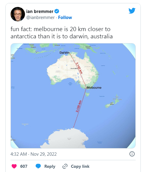 刷新认知！澳国土辽阔让游客傻眼，“墨尔本离南极洲比离达尔文还近！”