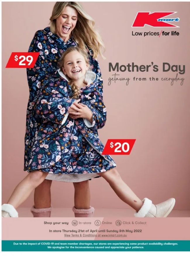 Kmart shop mothers day