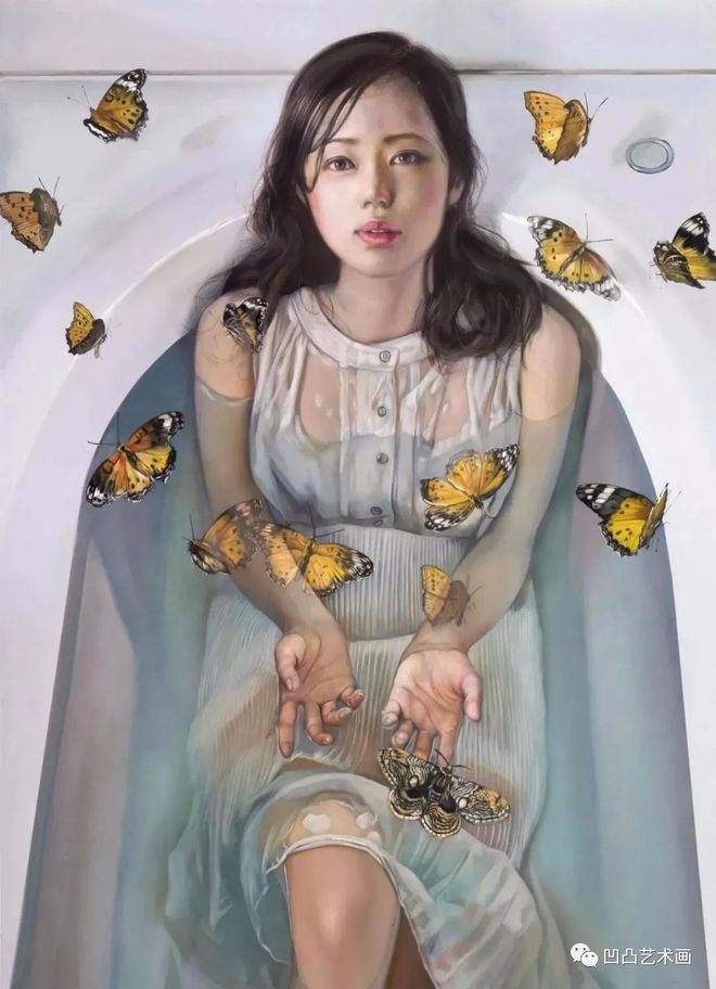 小木曽誠　M6 2019年　日本橋三越個展 真作 小木曽誠「空」M6号 2019年日本橋三越個展最優秀作 現代