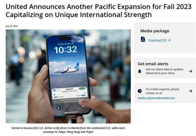 United Announces Another Pacific Expansion for Fall 2023 Capitalizing on  Unique International Strength